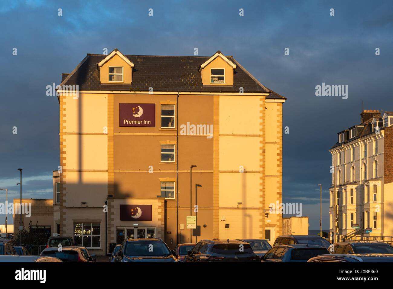 Hébergement en hôtel premier Inn à Bridlington, une ville balnéaire du Yorkshire, Angleterre, Royaume-Uni Banque D'Images