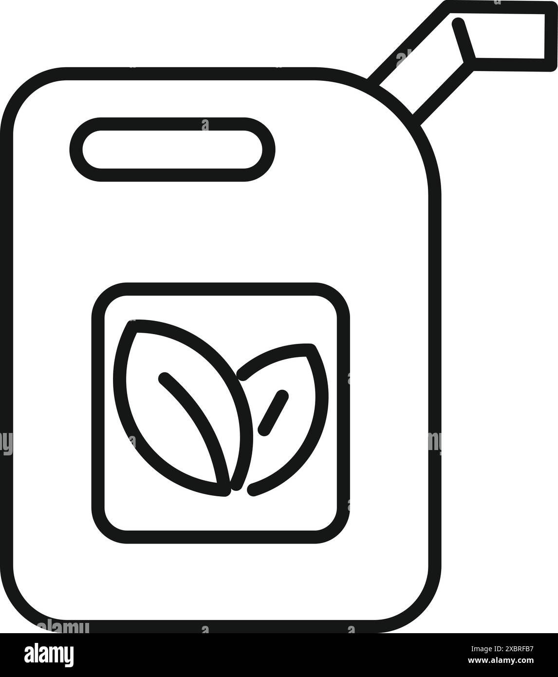 Simple dessin au trait d'une cartouche de carburant avec un symbole de feuille, représentant des options de carburant écologiques Illustration de Vecteur Simple dessin au trait d'une cartouche de carburant avec un symbole de feuille, représentant des options de carburant écologiques Illustration de Vecteur