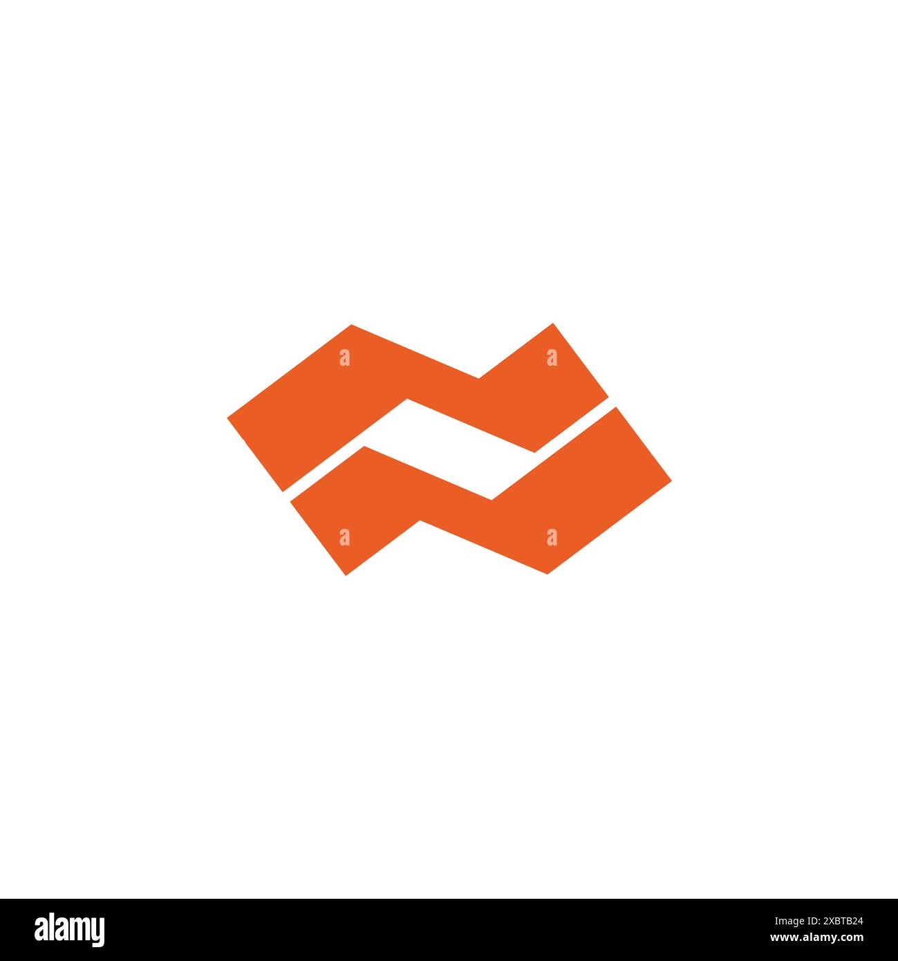 vecteur de logo géométrique simple abstrait lettre nv Illustration de Vecteur