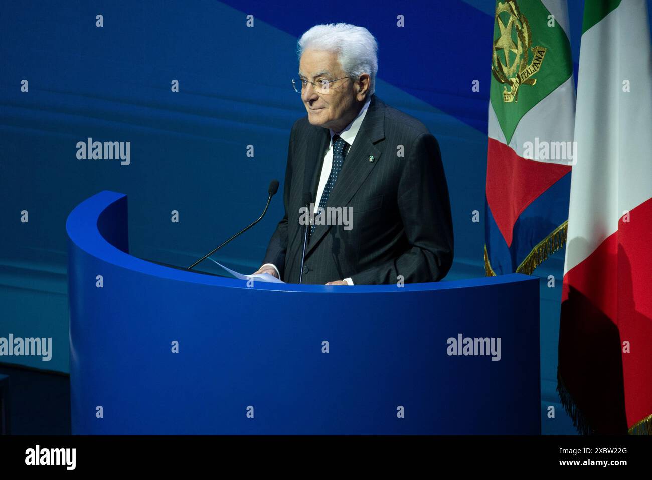 Rome, Italie. Dans la photo Sergio Mattarella (Président de la République italienne). UTILISATION ÉDITORIALE UNIQUEMENT ! NON DESTINÉ À UN USAGE COMMERCIAL ! Banque D'Images