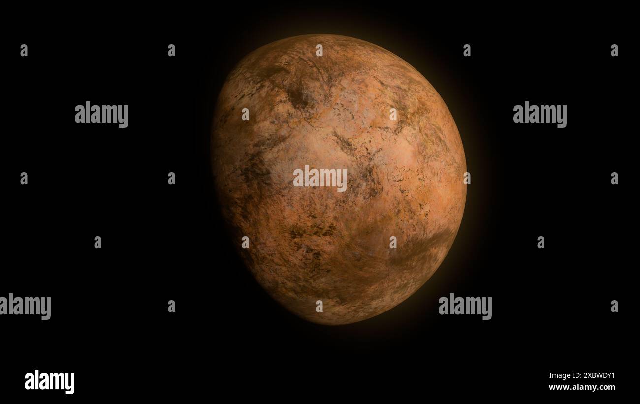 Gliese 667 CC est une exoplanète située dans la zone habitable de l'étoile naine rouge Gliese 667 C. connue pour ses qualités semblables à celles de la Terre. Banque D'Images