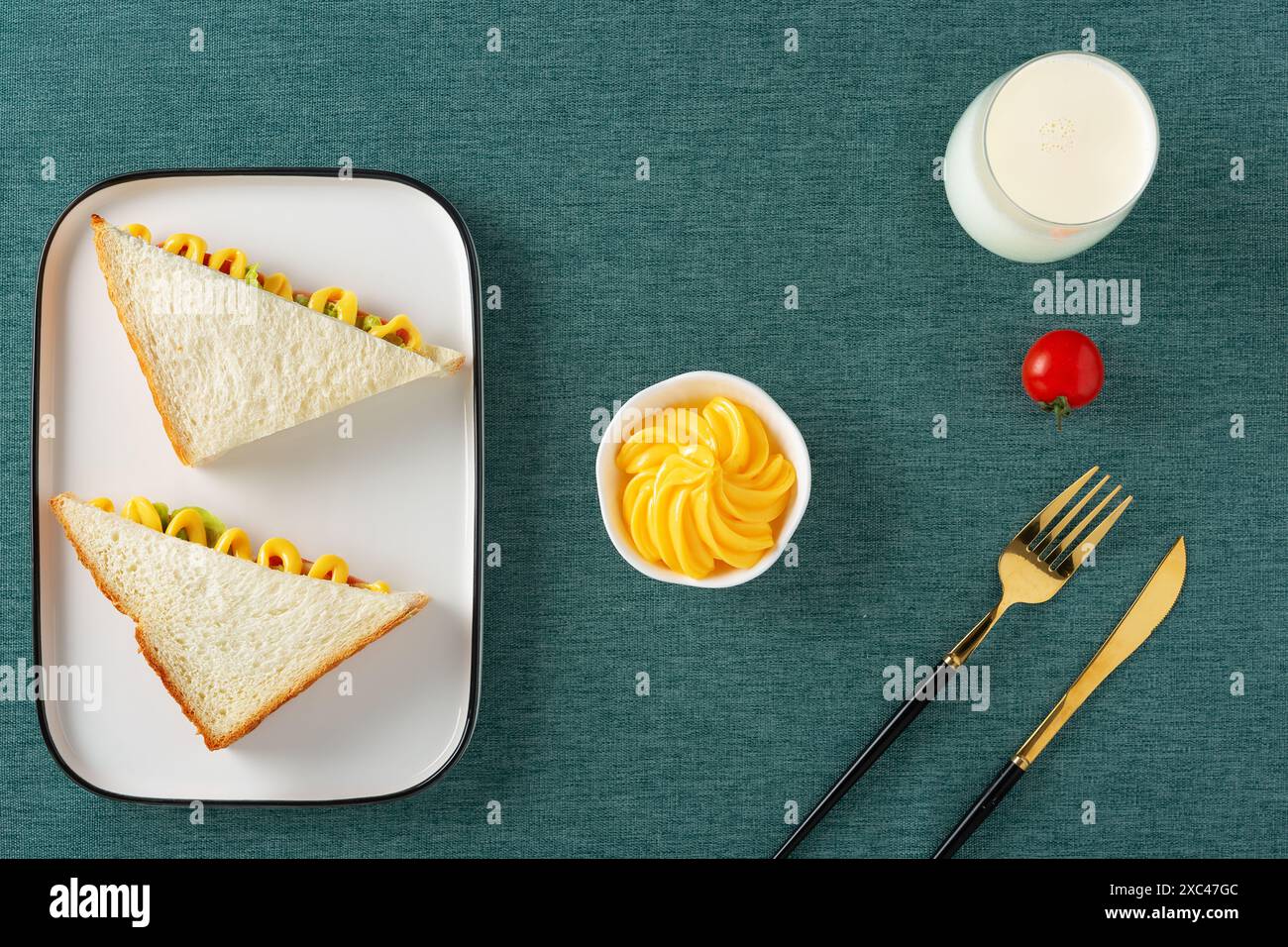 Sandwichs avec salade Banque D'Images