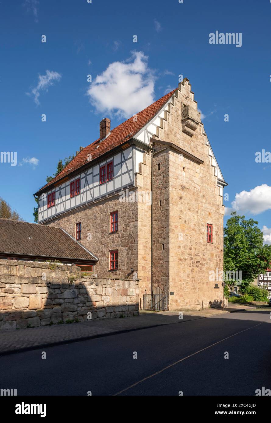 Bad Sooden-Allendorf, Ortsteil Allendorf, Rathofstraße 2, Steinernes Haus, Blick von Westen Banque D'Images