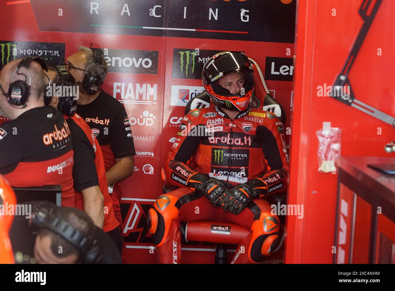 Foto Alessandro la Rocca/LaPresse14-06-2024, Misano World circuit Marco Simoncelli Sport-Motociclismo-WSBK FIM Superbike World Championship-Pirelli Emilia Romagna Round 14-16-juin 2024 FP1 e FP2 nella foto : photo Alessandro la Rocca/ Credit : LaPresse/Alamy Live News Banque D'Images