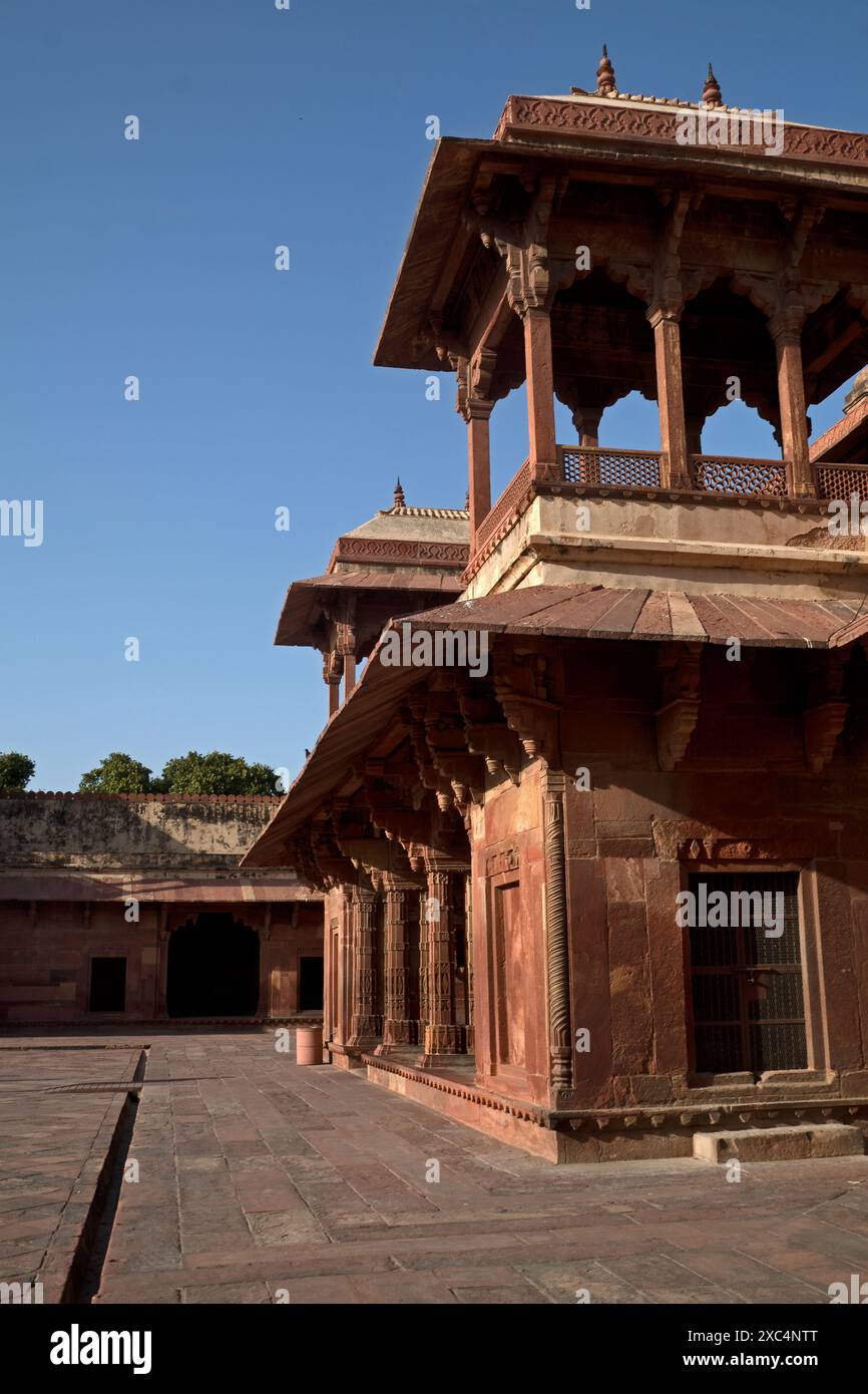 Agra, Inde : Fatehpur Sikri. La ville est un site du patrimoine mondial Banque D'Images