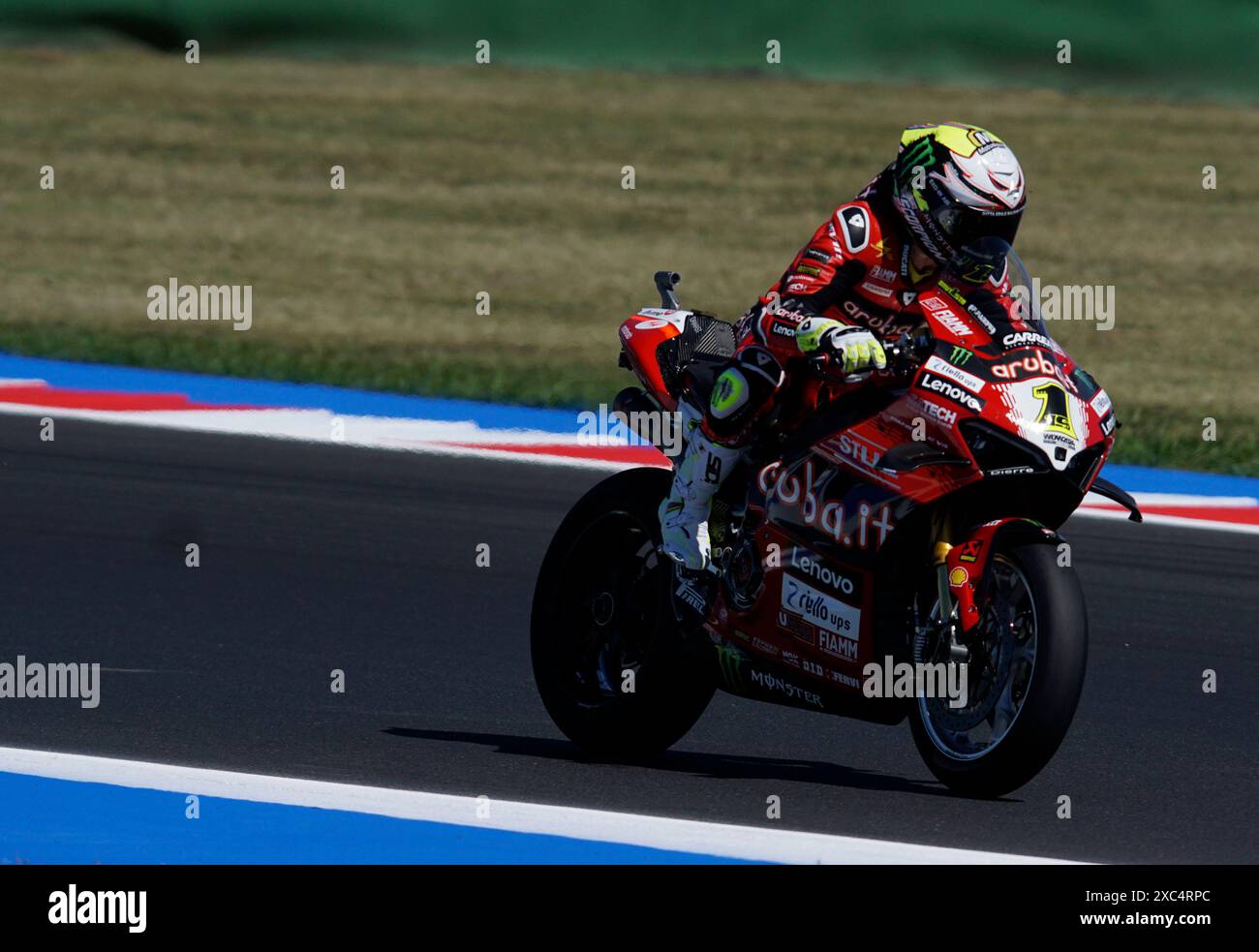 Foto Alessandro la Rocca/LaPresse14-06-2024, Misano World circuit Marco Simoncelli Sport-Motociclismo-WSBK FIM Superbike World Championship-Pirelli Emilia Romagna Round 14-16-juin 2024 FP1 e FP2 nella foto : Alvaro Bautista -Ducati photo Alessandro la Rocca/ Credit : LaPresse/Alamy Live News Banque D'Images