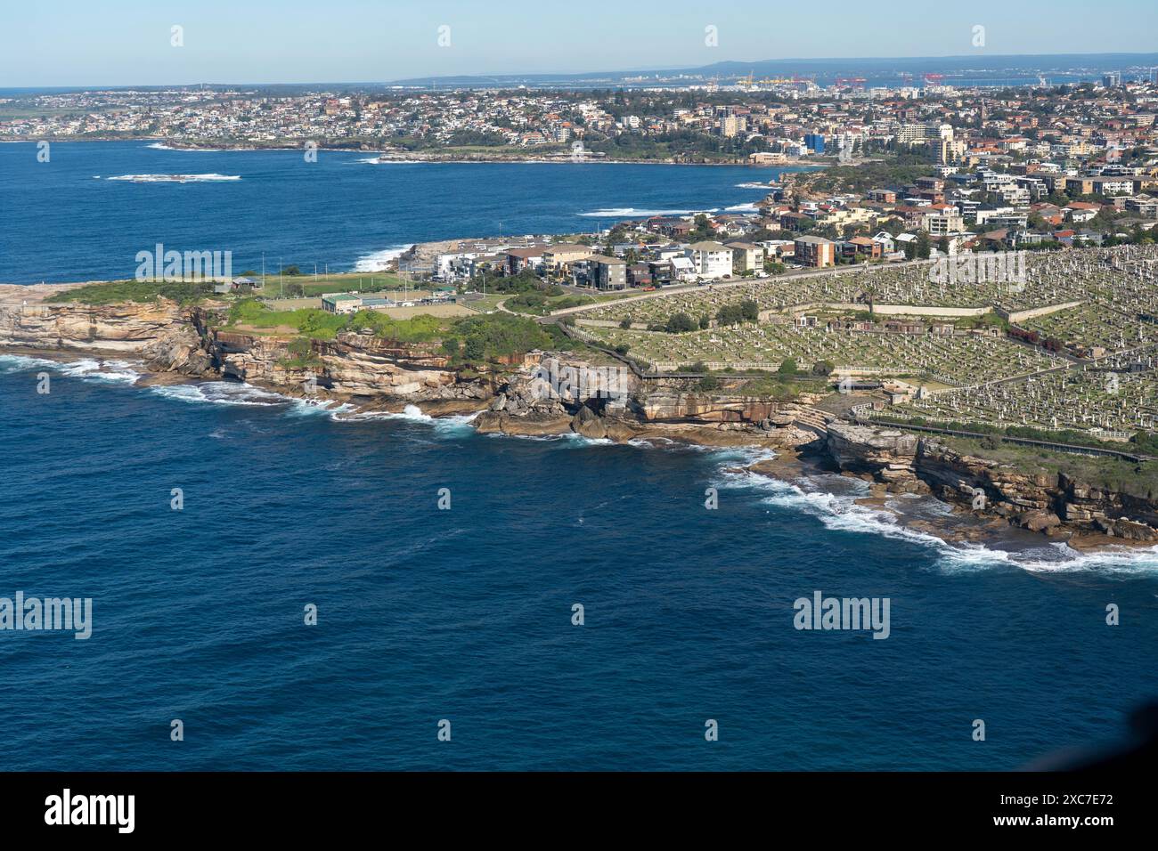 Vue aérienne des falaises de Sydney NSW Australie Banque D'Images