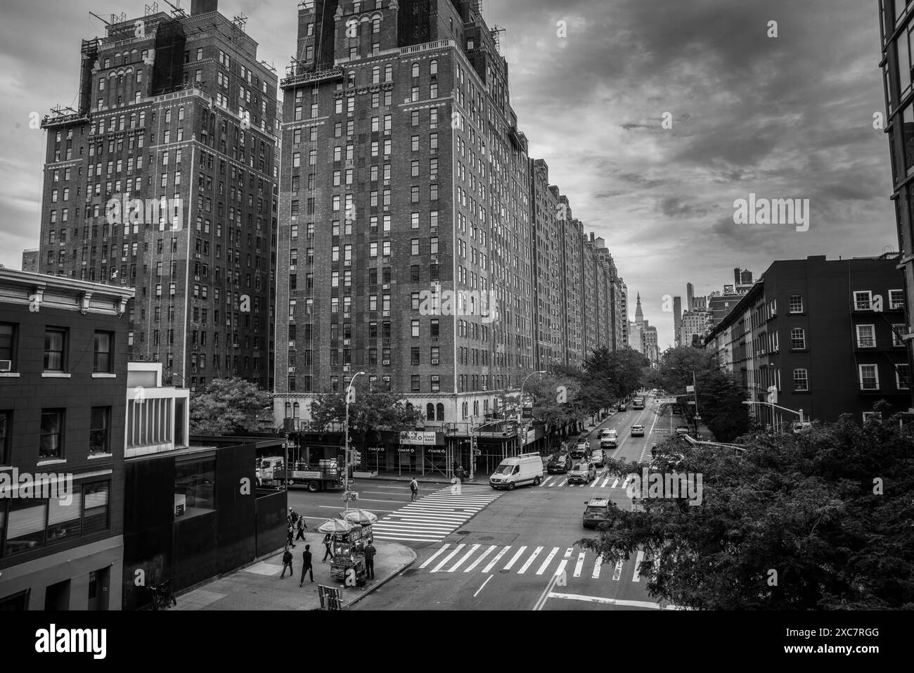 New York Black&White Banque D'Images