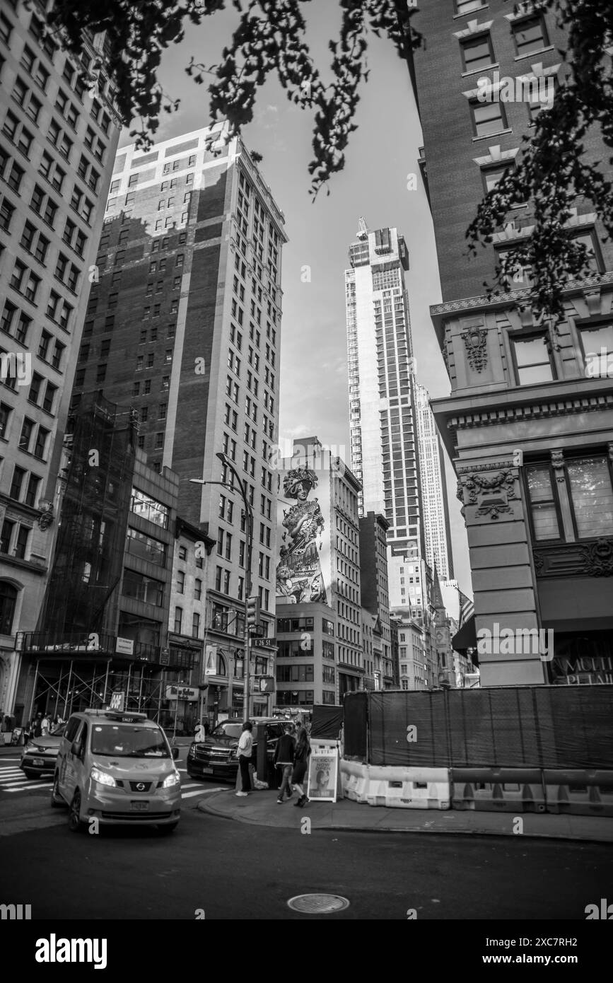 New York Black&White Banque D'Images