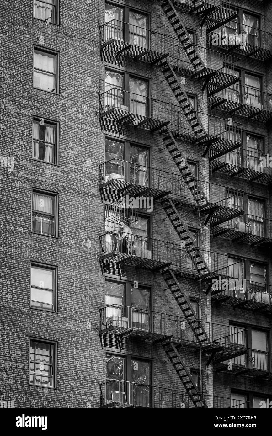 New York Black&White Banque D'Images