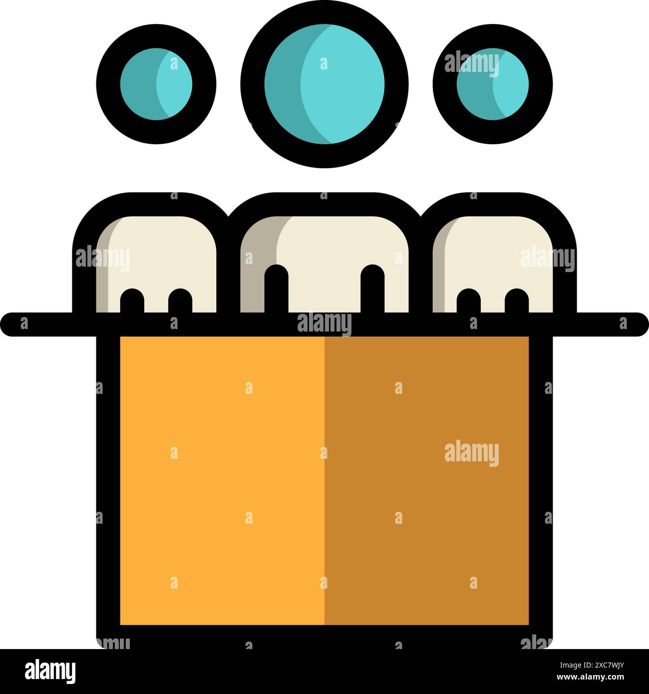 Icône de ligne du club étudiant. Peut être utilisé pour les sites Web, l'interface utilisateur et l'application mobile. Illustrations vectorielles. Illustration de Vecteur