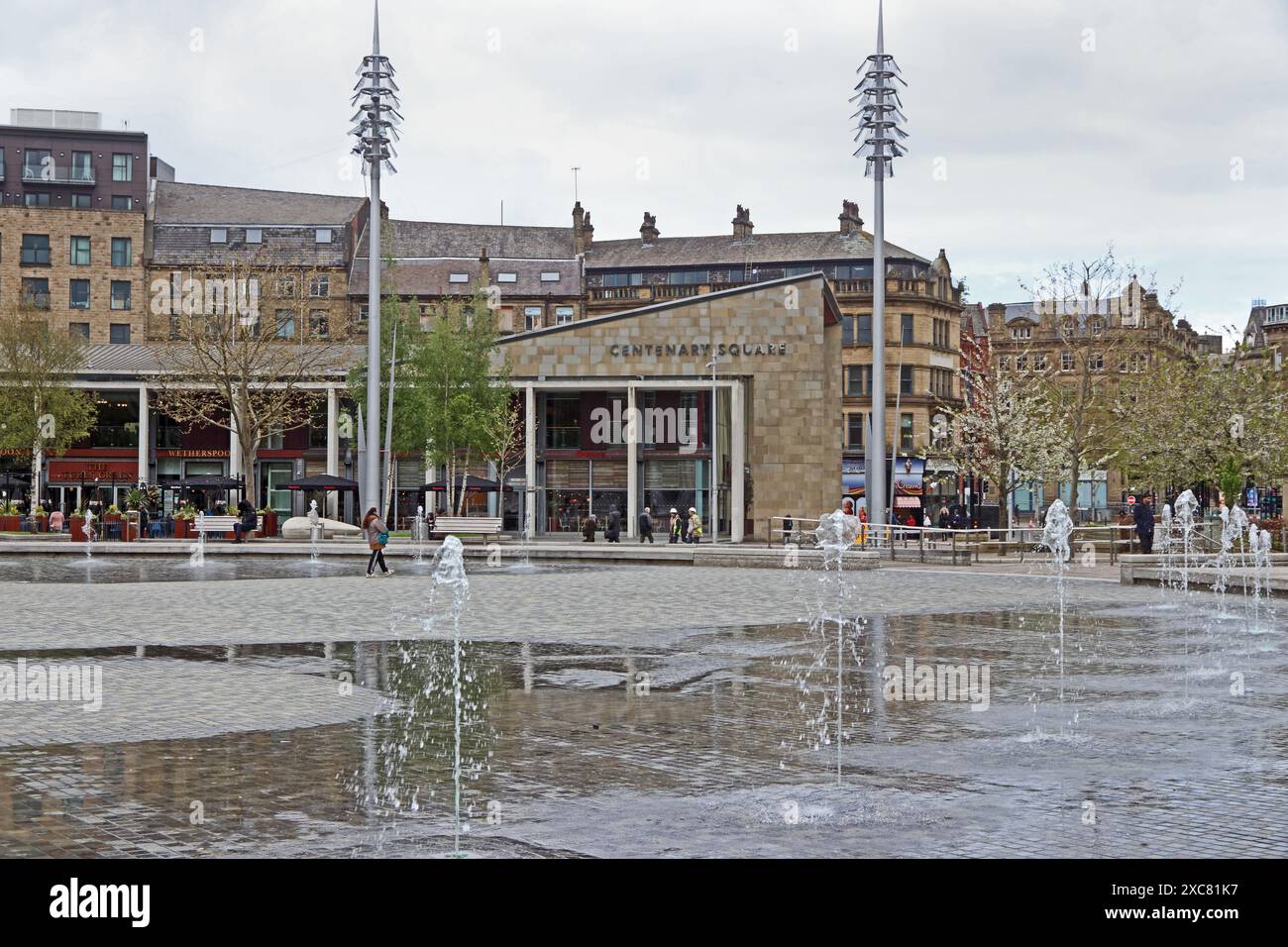 Centenary Square, Bradford Banque D'Images