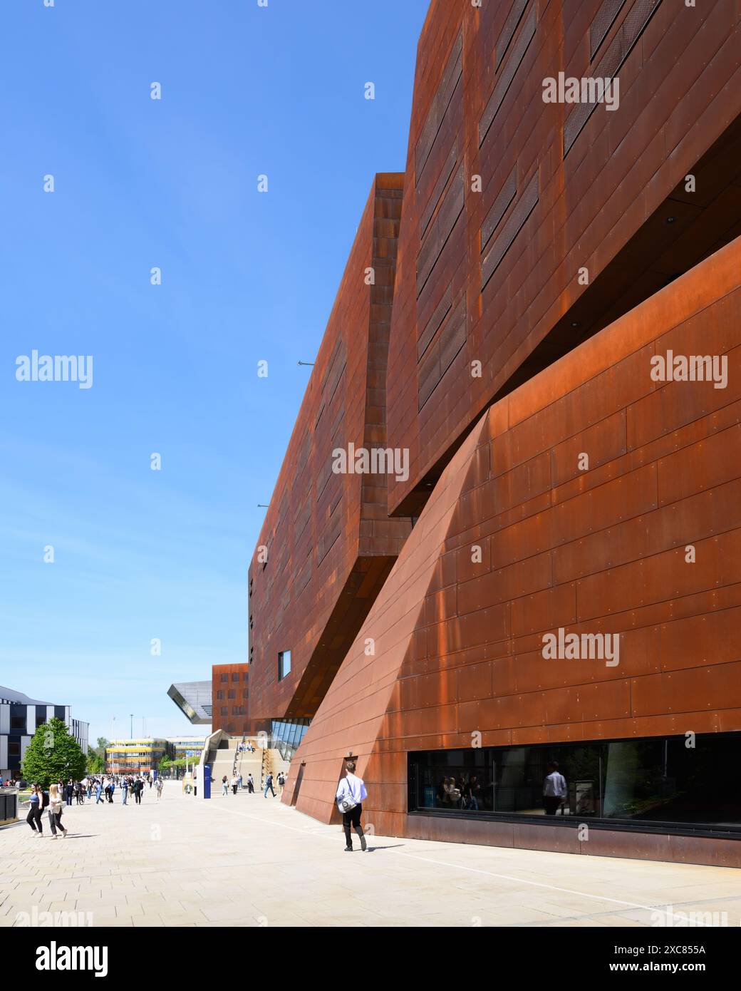 Vienne, Autriche - Teaching Center for WU / Université d'économie et d'affaires de Vienne campus par BUSArchitecture Banque D'Images