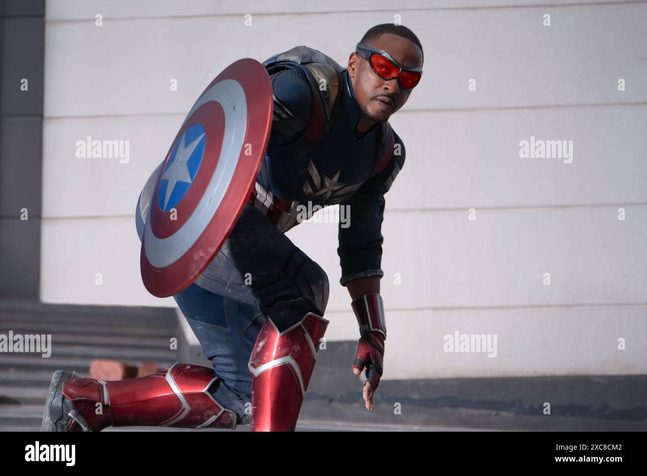 Captain America Brave New World Anthony Mackie Banque D'Images