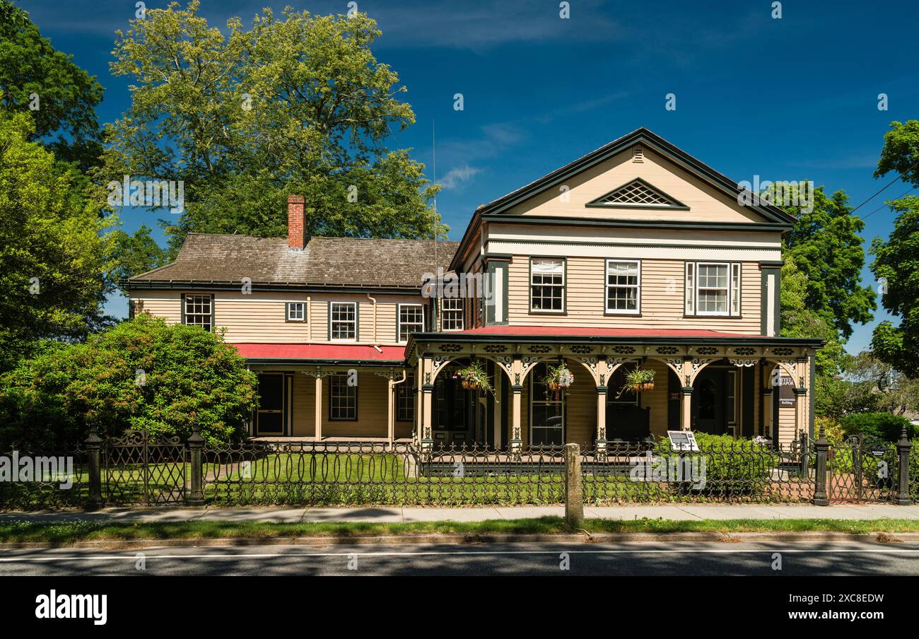 Clark et Harriet Greenman House Mystic Seaport   Mystic, Connecticut, États-Unis Banque D'Images