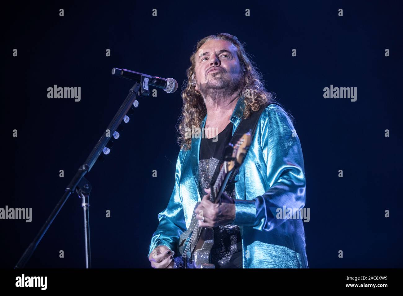 Maná représentation au Palau Sant Jordi, Barcelone 09 juin 2024. Photographe : ALE Espaliat Banque D'Images