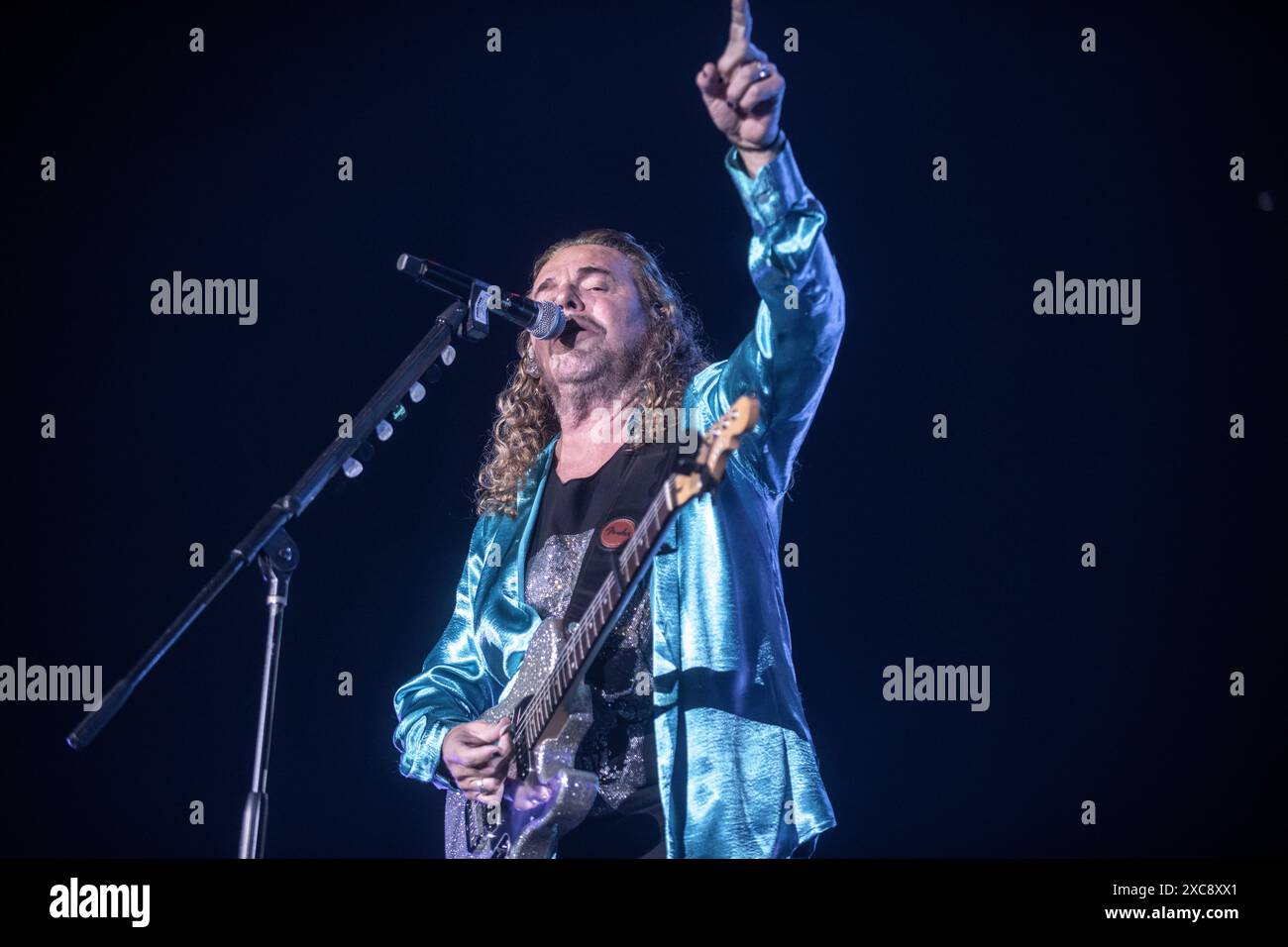 Maná représentation au Palau Sant Jordi, Barcelone 09 juin 2024. Photographe : ALE Espaliat Banque D'Images