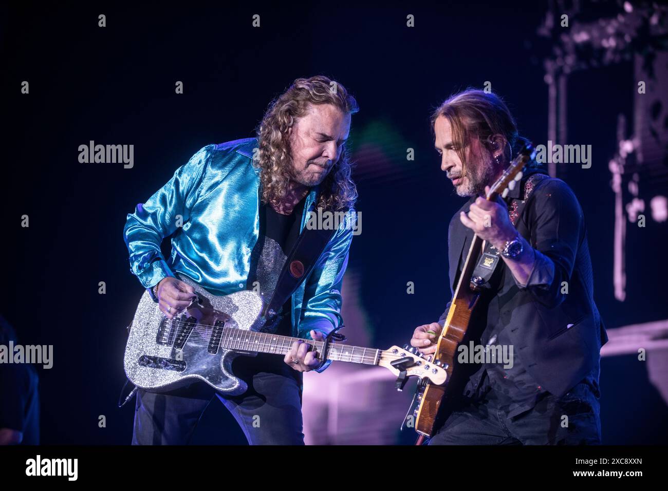 Maná représentation au Palau Sant Jordi, Barcelone 09 juin 2024. Photographe : ALE Espaliat Banque D'Images