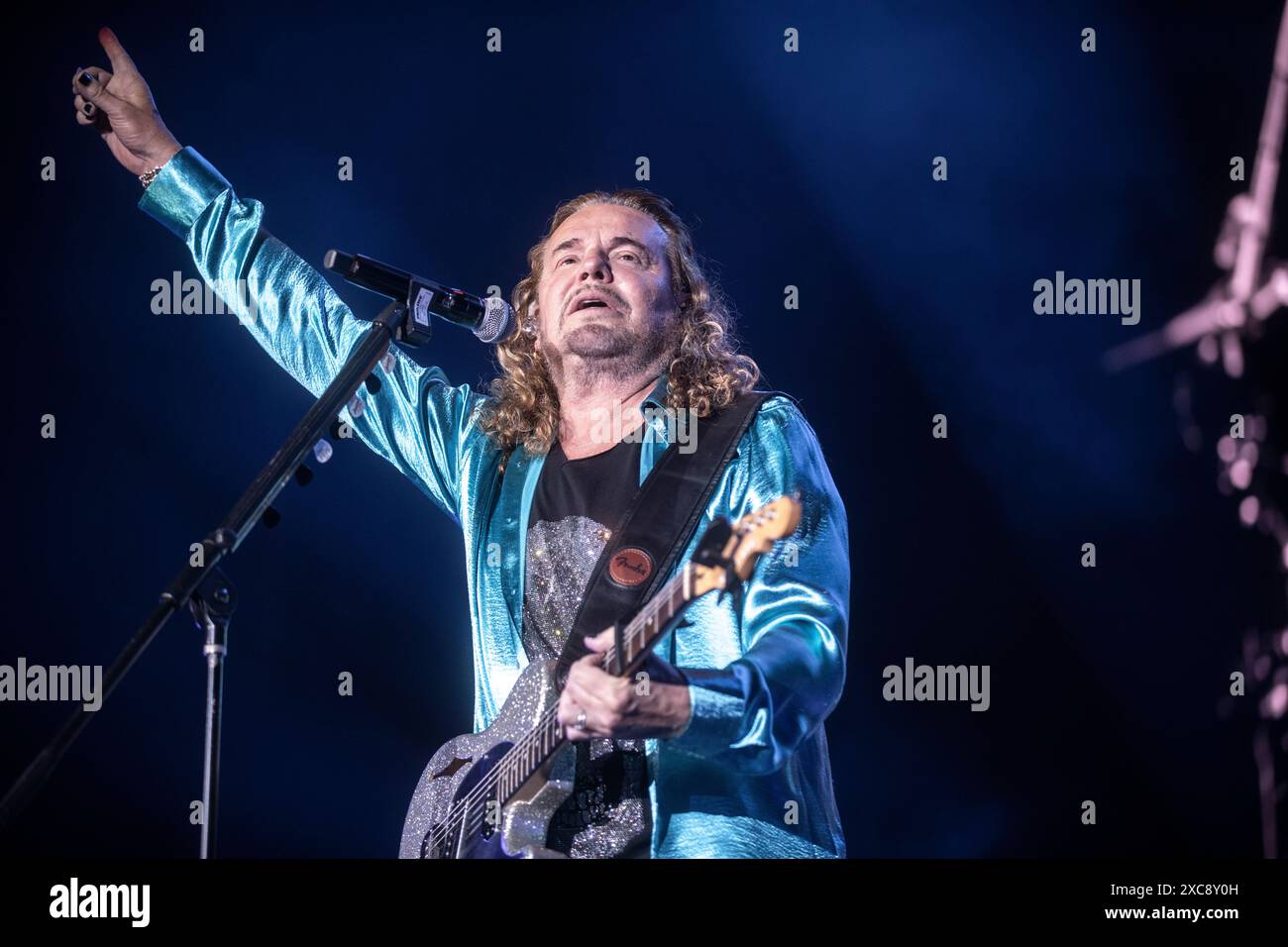 Maná représentation au Palau Sant Jordi, Barcelone 09 juin 2024. Photographe : ALE Espaliat Banque D'Images