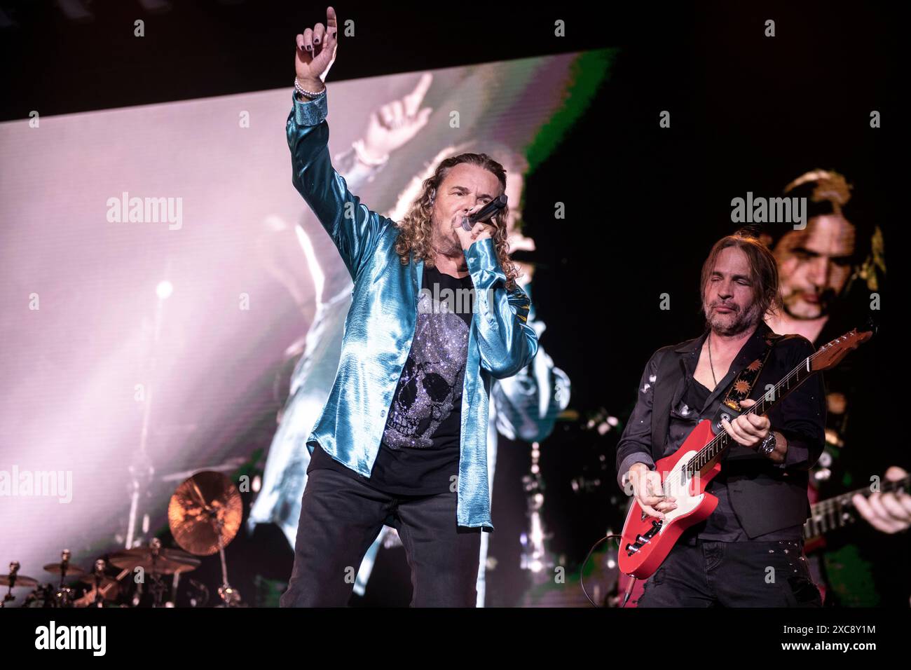 Maná représentation au Palau Sant Jordi, Barcelone 09 juin 2024. Photographe : ALE Espaliat Banque D'Images