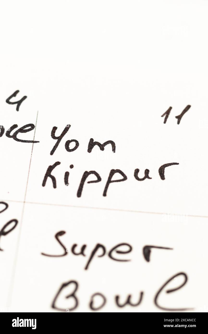 Yom kippour, jour des Expiations photo Banque D'Images