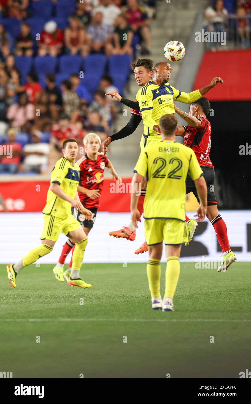 Harrison, États-Unis . 15 juin 2024. Match des Red Bulls de New York contre le Nashville de Major League Soccer au Red Bull Arena de Harrison, New Jersey, le 15 juin 2024 crédit : Brazil photo Press/Alamy Live News Banque D'Images