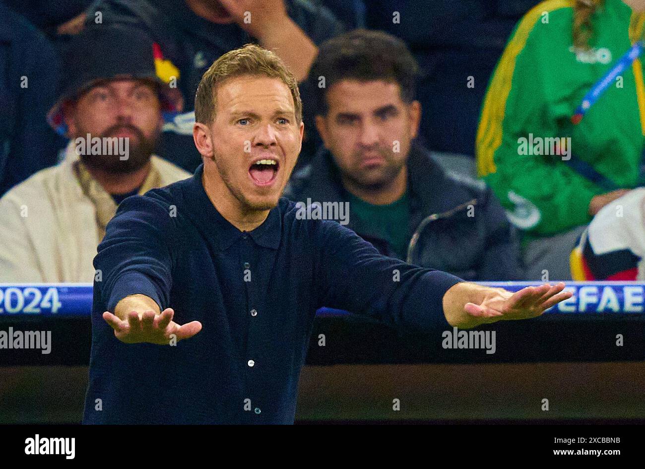 Julian Nagelsmann, entraîneur de la DFB, Bundestrainer, Nationaltrainer, dans le match de la phase de groupes ALLEMAGNE - ECOSSE des Championnats d'Europe de l'UEFA 2024 le 14 juin 2024 à Munich, Allemagne. Photographe : Peter Schatz Banque D'Images