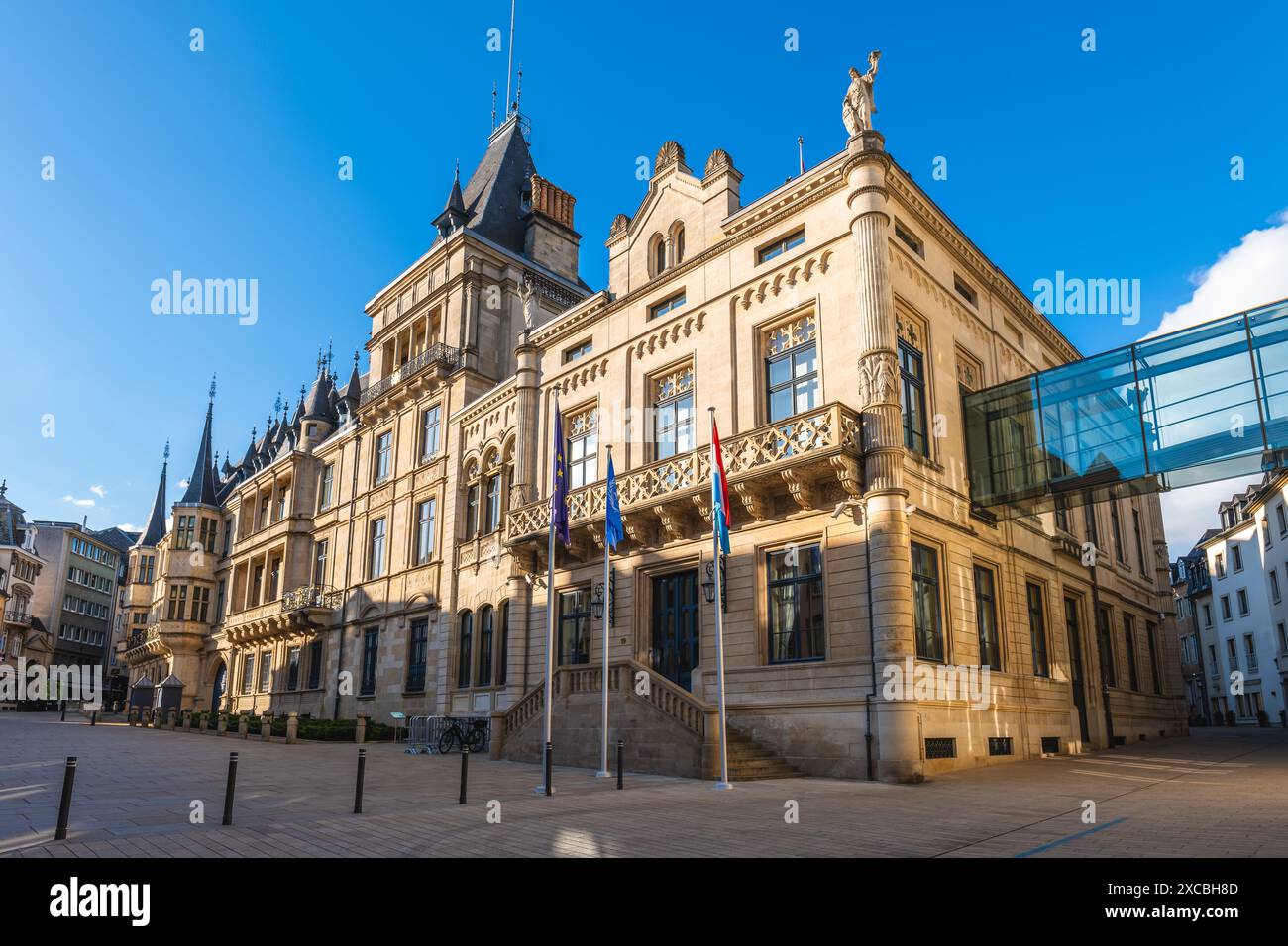 Façade du Palais Grand-Ducal de Luxembourg, résidence officielle du grand-duc de Luxembourg Banque D'Images