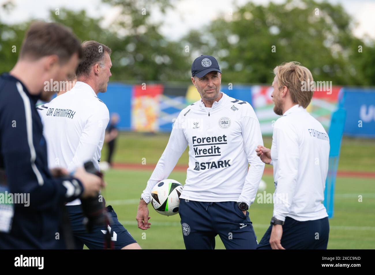 Kasper Hjulmand (Daenemark, Cheftrainer) Oeffentliches Training Nationalmannschaft Daenemark, UEFA Fussball Europameisterschaft 2024, Herren, EM 2024, GER, 11.06.2024, Foto : Eibner-Pressefoto/Wolfgang Frank Banque D'Images