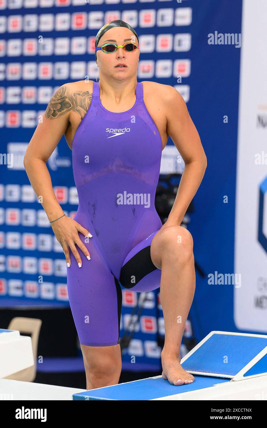 Anna Egorova participe aux Championnats de France de natation 2024 à Chartres, France, le 16 juin 2024. Photo de Laurent Zabulon/ABACAPRESS. COM Banque D'Images