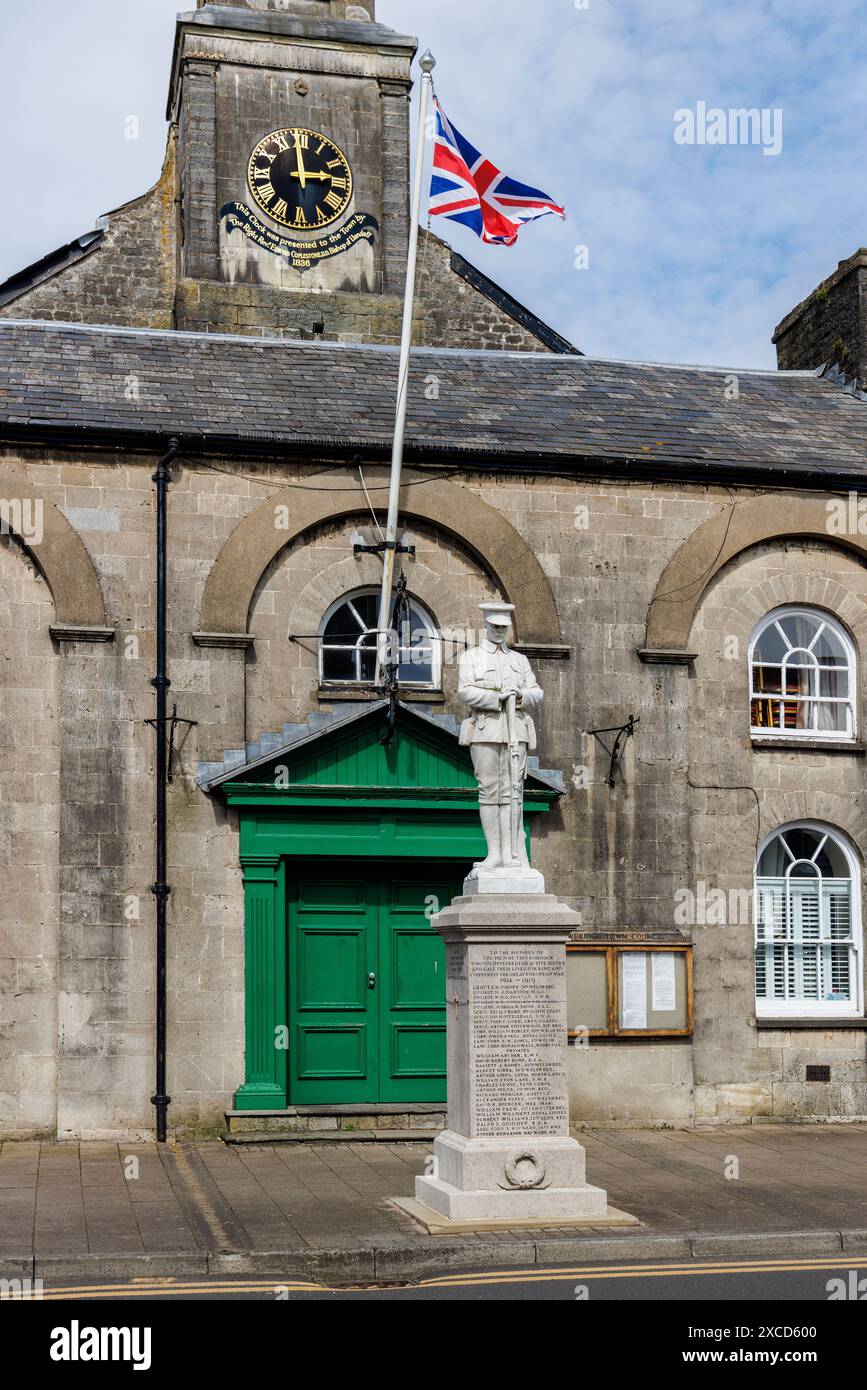 Mémorial de guerre, Cowbridge, Vale of Glamorgan, pays de Galles, Royaume-Uni Banque D'Images