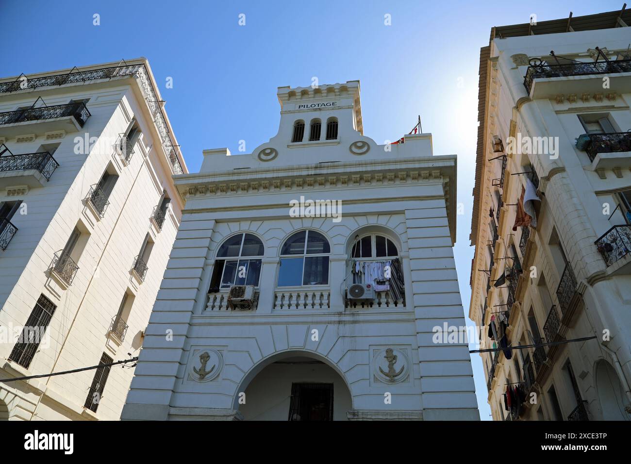 Bâtiment de pilotage à Alger Banque D'Images