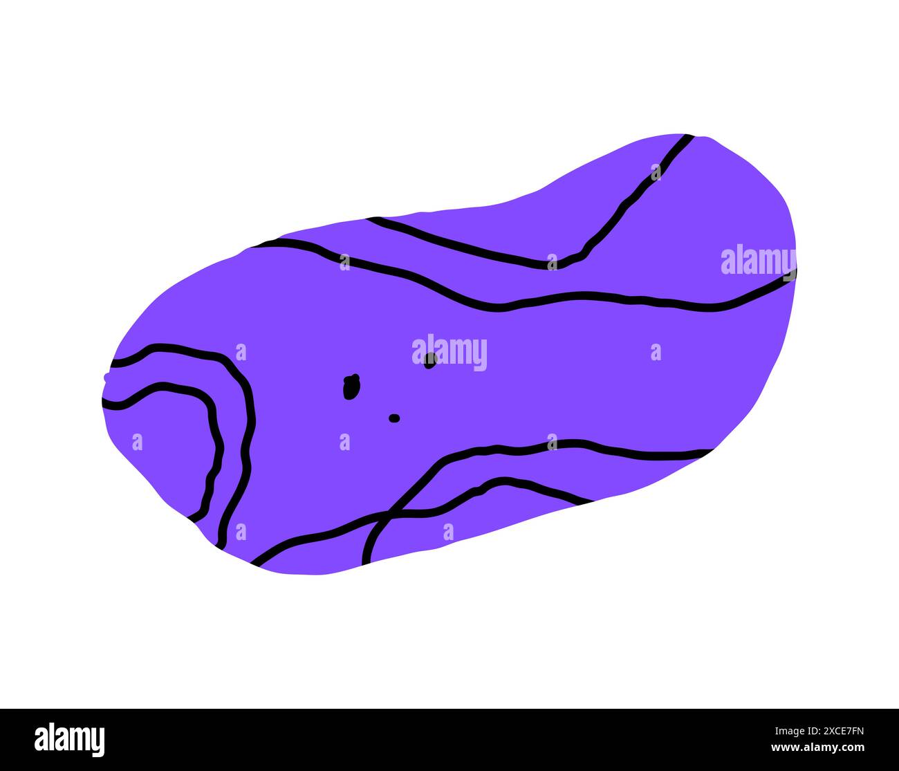 Formes organiques dessinées à la main au crayon avec des traits et des contours de doodle, des grincements et des griffonnages. fluides, fluides, fluides, éléments irréguliers dans des couleurs tendance Illustration de Vecteur