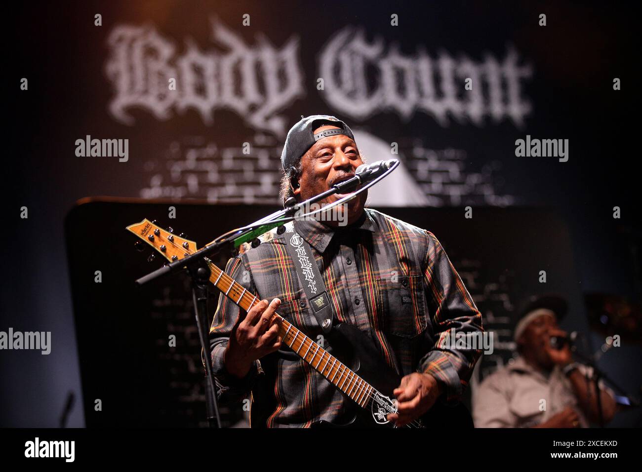 Zagreb, Croatie. 16 juin 2024. Ernie C de Body Count se produit lors d'un concert au Salata Sports Cneter à Zagreb, en Croatie, le 16 juin 2024. Photo : Zeljko Hladika/PIXSELL crédit : Pixsell/Alamy Live News Banque D'Images