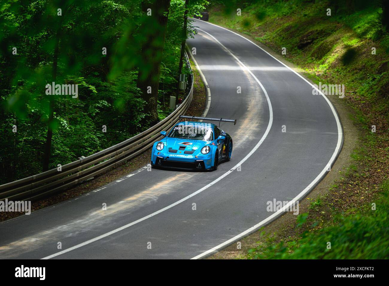 #248, Michel, FERNANDES, Angelsberg, Porsche GT3 Cup, LUX GER, Championnat d'Europe FIA d'escalade, Round 5 - Allemagne, ADAC Glasbachrennen, Steinbach, 14-16.06.2024 Foto : Eibner-Pressefoto/Martin Herbst Banque D'Images