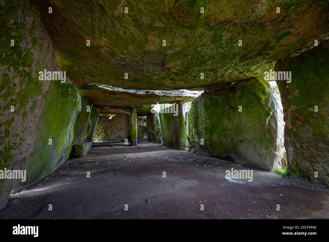 DOLMEN DE BAGNEUX (3000 AV. J.-C.) SAUMUR FRANCE Banque D'Images