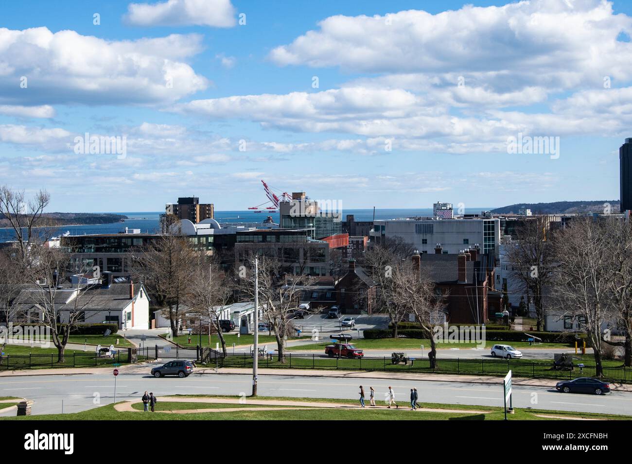 Vue du centre-ville de Halifax depuis la Citadelle en Nouvelle-Écosse, Canada Banque D'Images