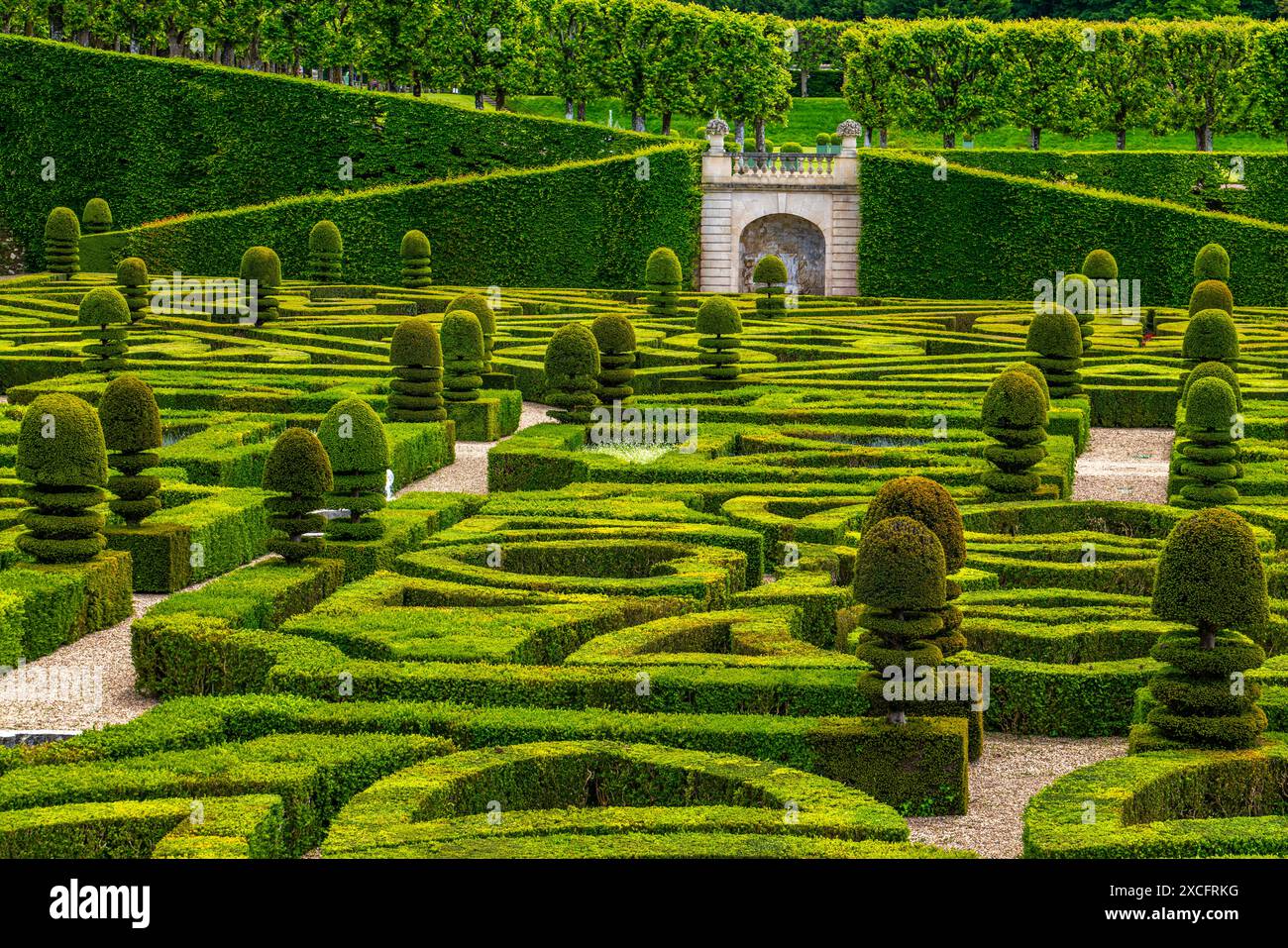 CHÂTEAU DE VILLANDRY (11ÈME SIÈCLE RECONSTRUIT 1532-1536) VILLANDRY FRANCE Banque D'Images