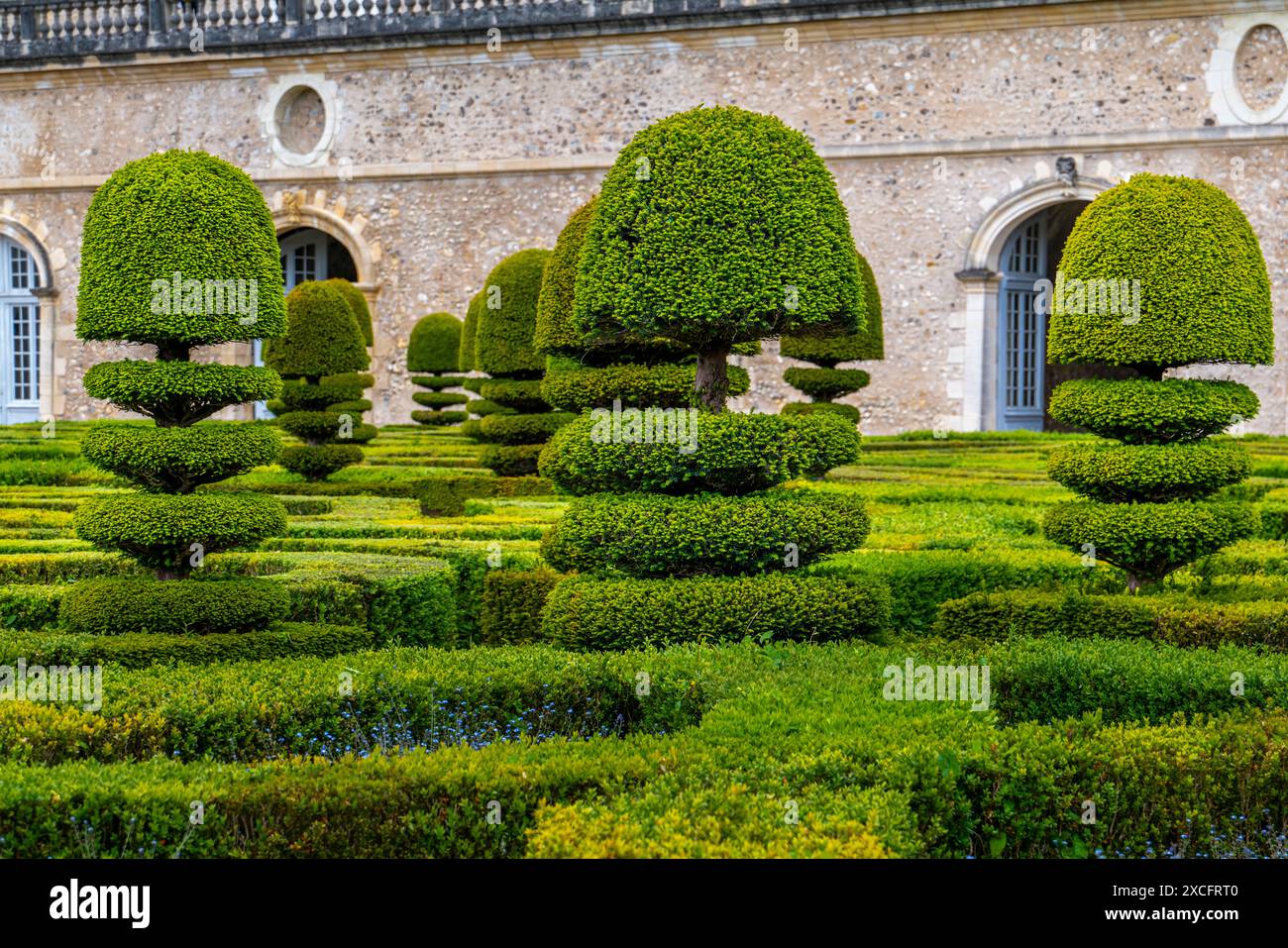 CHÂTEAU DE VILLANDRY (11ÈME SIÈCLE RECONSTRUIT 1532-1536) VILLANDRY FRANCE Banque D'Images