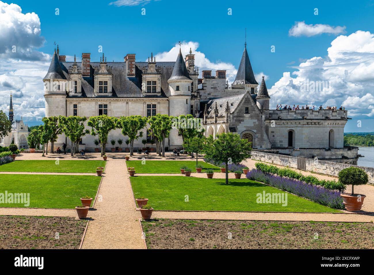 CHÂTEAU D'AMBOISE (9ÈME C, RECONSTRUIT 1492-1498) AMBOISE FRANCE Banque D'Images