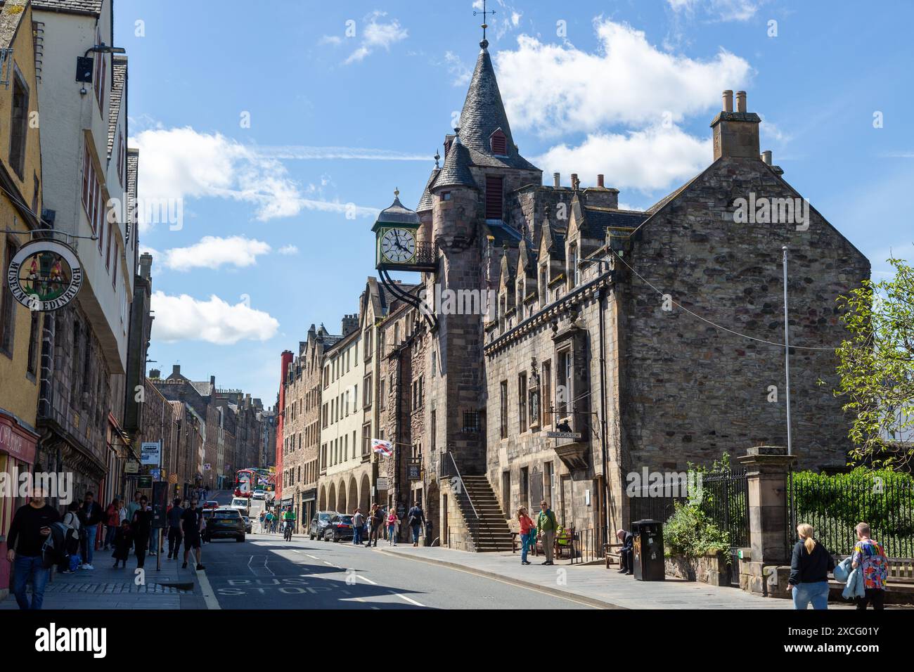 Canongate Tolbooth est un monument historique de la vieille ville d'Édimbourg, construit en 1591 Banque D'Images