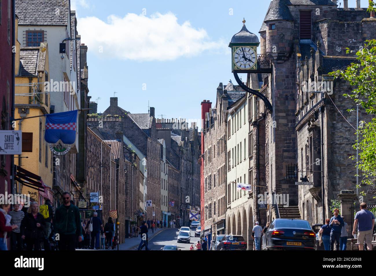 Canongate Tolbooth est un monument historique de la vieille ville d'Édimbourg, construit en 1591 Banque D'Images