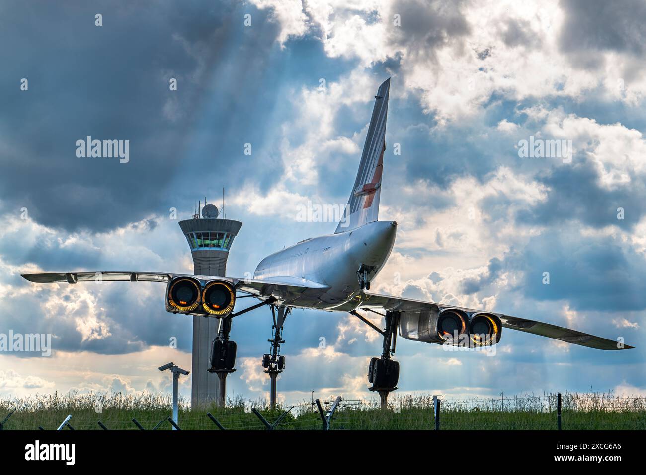 CONCORDE CHARLES DE GAULLE AÉROPORT ROISSY-EN-FRANCE FRANCE Banque D'Images