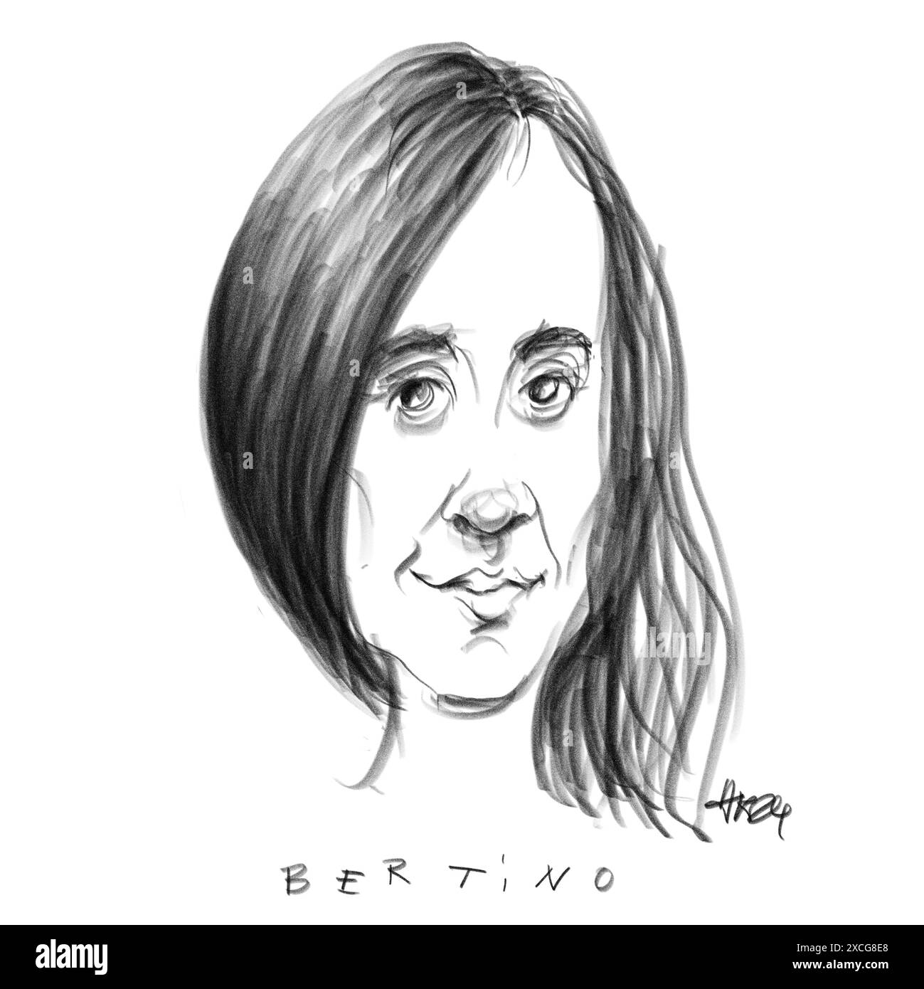 Portrait de l'auteur Bertino Banque D'Images