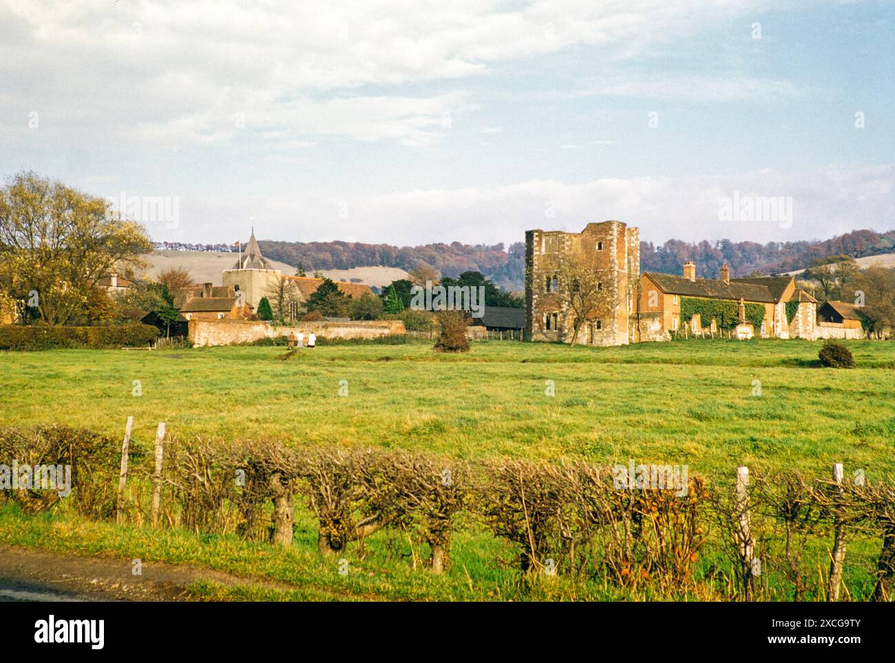 Ruines du palais de l'archevêque, Otford, Kent, Angleterre, Royaume-Uni 1956 Banque D'Images