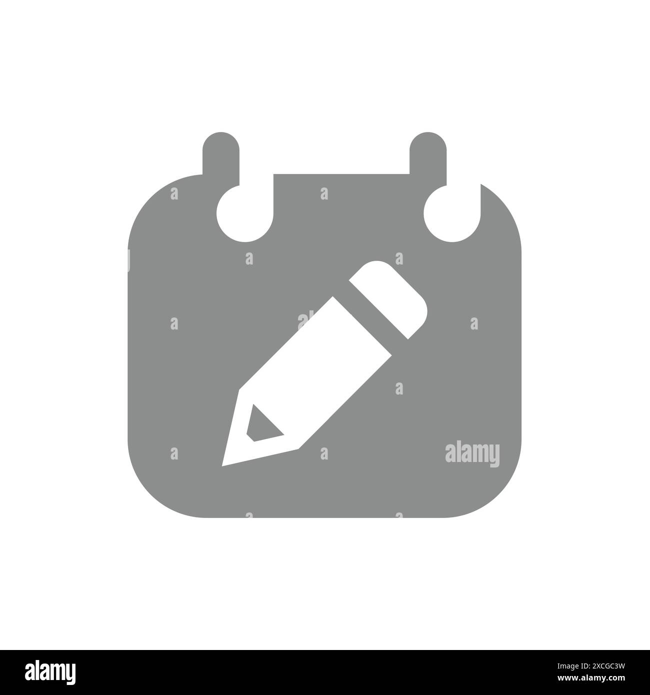 Icône modifier le vecteur de date du calendrier. Plan, symbole d'édition d'horaires. Illustration de Vecteur