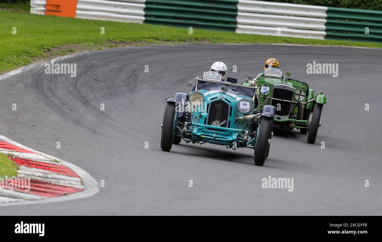 The Vintage Sports car Club, V.S.C.C. course day, Angleterre, Royaume-Uni, juin 2024. Banque D'Images