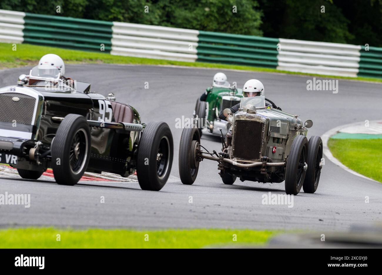 The Vintage Sports car Club, V.S.C.C. course day, Angleterre, Royaume-Uni, juin 2024. Banque D'Images