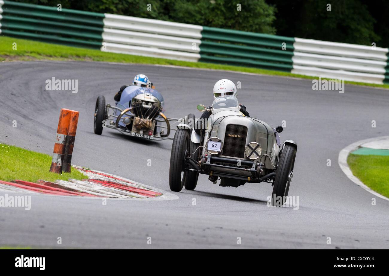 The Vintage Sports car Club, V.S.C.C. course day, Angleterre, Royaume-Uni, juin 2024. Banque D'Images