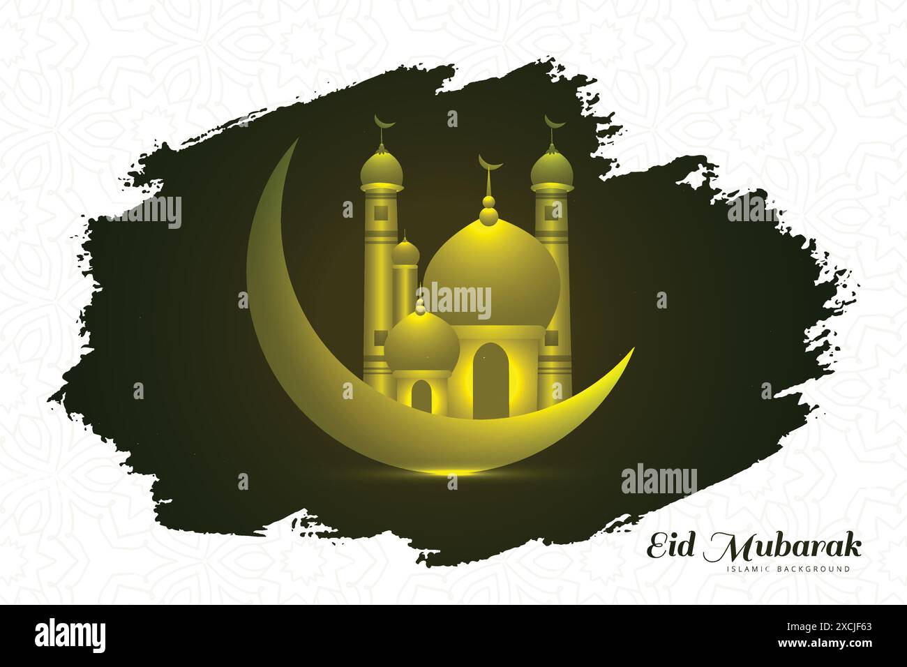 Fond de carte abstrait de la mosquée islamique eid moubarak Illustration de Vecteur